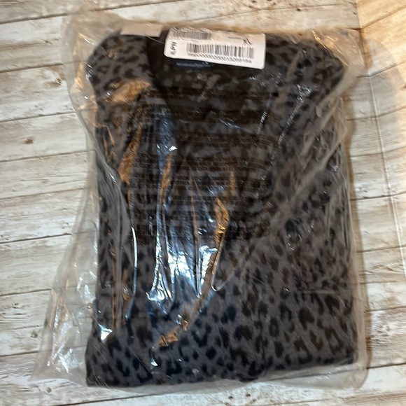 🆕 GAP Women’s Animal Print Shirt Jacket Shacket Coat Outerwear XL 16/18 - Picture 8 of 13